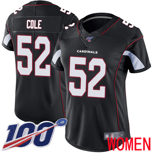 Arizona Cardinals Limited Black Women Mason Cole Alternate Jersey NFL Football #52 100th Season Vapor Untouchable